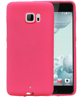 Roze Zand TPU back case cover hoesje voor HTC U Ultra