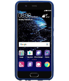 Blauw Zand TPU back case cover hoesje voor Huawei P10