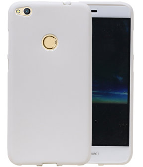 Wit Zand TPU back case cover hoesje voor Huawei P8 Lite 2017 / P9 Lite 2017