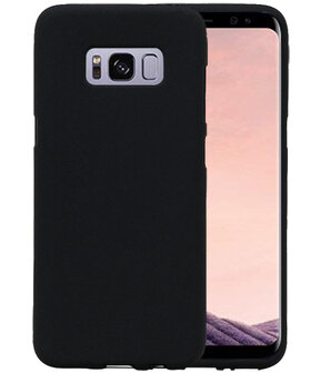 Zwart Zand TPU back case cover hoesje voor Samsung Galaxy S8+ Plus
