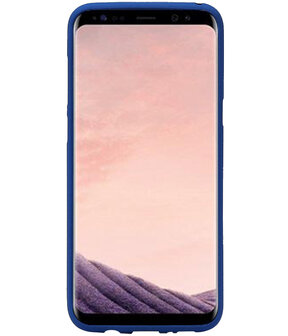 Blauw Zand TPU back case cover hoesje voor Samsung Galaxy S8+ Plus