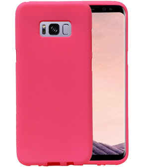 Roze Zand TPU back case cover hoesje voor Samsung Galaxy S8+ Plus