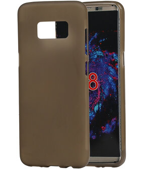 Samsung Galaxy S8 TPU back case hoesje transparant Grijs