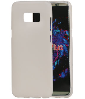 Samsung Galaxy S8+ Plus TPU back case hoesje transparant Wit