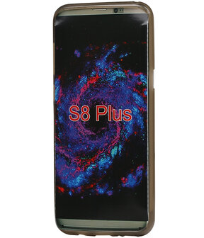 Samsung Galaxy S8+ Plus TPU back case hoesje transparant Grijs