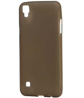 LG X Style K200 TPU back case hoesje transparant Grijs