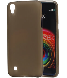 LG X Power K220 TPU back case hoesje transparant Grijs