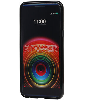 LG X Power K220 TPU back case hoesje Zwart