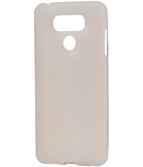 LG G6 TPU back case hoesje transparant Wit