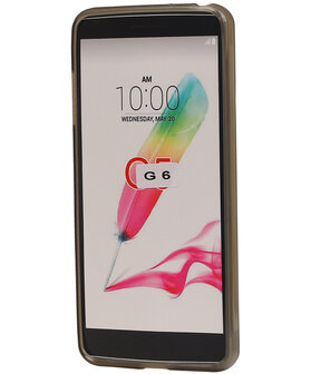 LG G6 TPU back case hoesje transparant Grijs