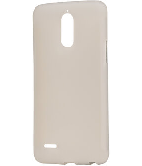 LG Stylus 3 TPU back case hoesje transparant Wit