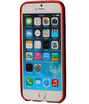 Rood Krokodil TPU back cover case hoesje voor Apple iPhone 6 / 6S