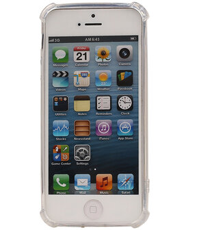 Transparant TPU Schokbestendig bumper case Hoesje voor Apple iPhone 5 / 5s / SE