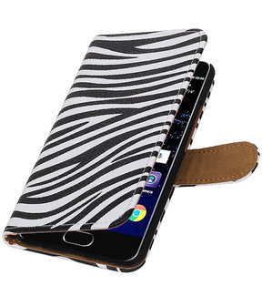 Zebra booktype wallet cover hoesje Huawei P10