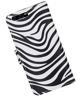 Zebra booktype wallet cover hoesje Huawei P10