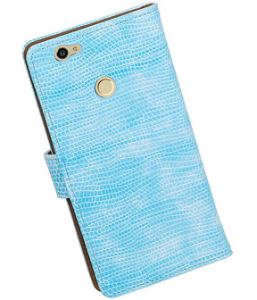 Turquoise Mini Slang booktype hoesje voor Huawei Nova