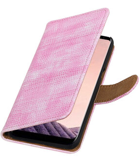Samsung Galaxy S8+ Plus Mini Slang booktype hoesje Roze