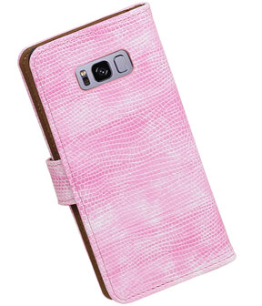 Samsung Galaxy S8+ Plus Mini Slang booktype hoesje Roze