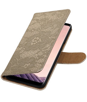 Samsung Galaxy S8+ Plus Lace booktype hoesje Goud