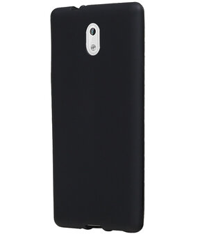 Nokia 3 TPU back case hoesje Zwart