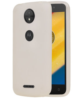 Hoesje voor Motorola Moto C Plus TPU back case transparant Wit