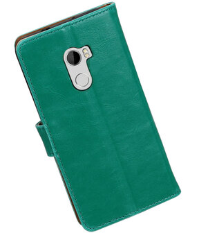 HTC One X10 Pull-Up booktype hoesje Groen