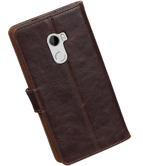 HTC One X10 Pull-Up booktype hoesje Mocca