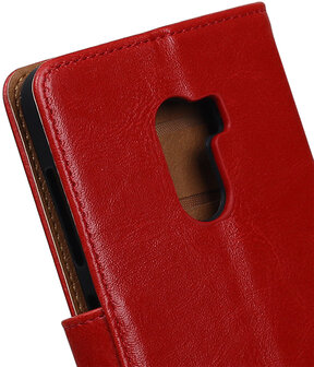 HTC One X10 Pull-Up booktype hoesje Rood