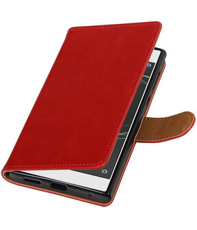 Sony Xperia L1 Pull-Up booktype hoesje Rood