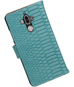 Huawei Mate 9 Slang booktype hoesje Turquoise