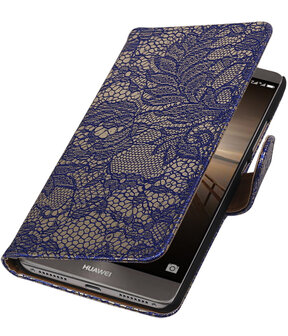 Huawei Mate 9 Lace booktype hoesje Blauw