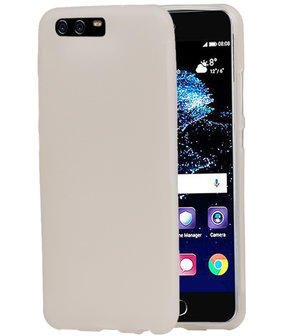 Huawei P10 Plus TPU back case hoesje transparant Wit