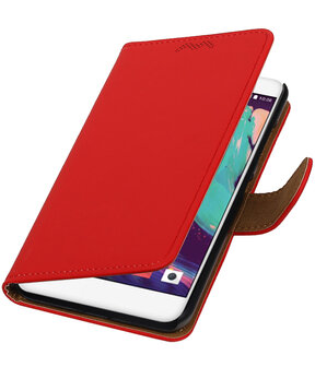 HTC One X10 Effen booktype hoesje Rood