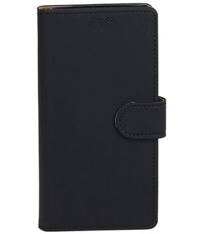HTC One X10 Effen booktype hoesje Zwart