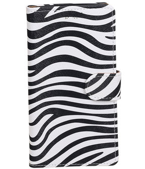 Motorola Moto C Zebra booktype hoesje