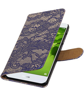 Huawei nova 2 Lace booktype hoesje Blauw