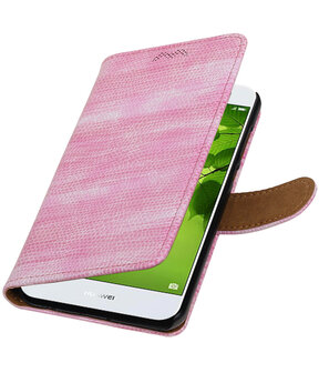 Huawei nova 2 Mini Slang booktype hoesje Roze