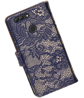 Huawei nova 2 Plus Lace booktype hoesje Blauw