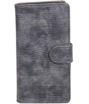 Huawei Y5 2017 / Y6 2017 Mini Slang booktype hoesje Grijs