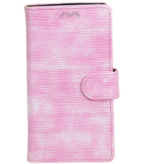 Huawei Y5 2017 / Y6 2017 Mini Slang booktype hoesje Roze