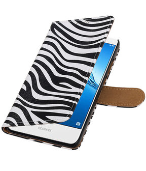 Huawei Y7 / Y7 Prime Zebra booktype hoesje