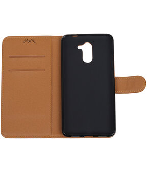 Huawei Y7 / Y7 Prime Pull-Up booktype hoesje Mocca