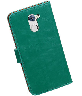 Huawei Y7 / Y7 Prime Pull-Up booktype hoesje Groen