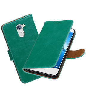 Huawei Y7 / Y7 Prime Pull-Up booktype hoesje Groen