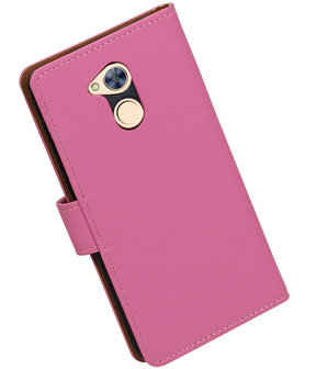 Huawei Honor 6A Effen booktype hoesje Roze