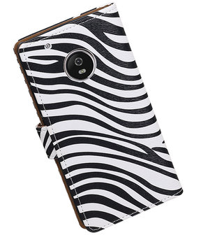 Motorola Moto G5 Zebra booktype hoesje