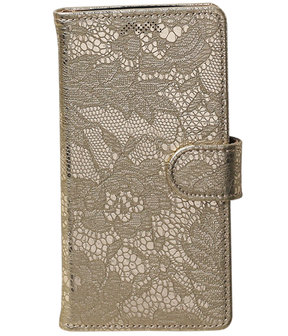 Motorola Moto G5 Lace Effen booktype hoesje Goud