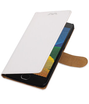 Motorola Moto G5 Plus Effen booktype hoesje Wit