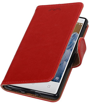 Nokia 3 Pull-Up booktype hoesje Rood