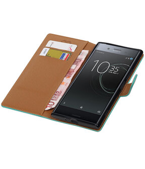 Sony Xperia XZ Premium Pull-Up booktype hoesje Groen